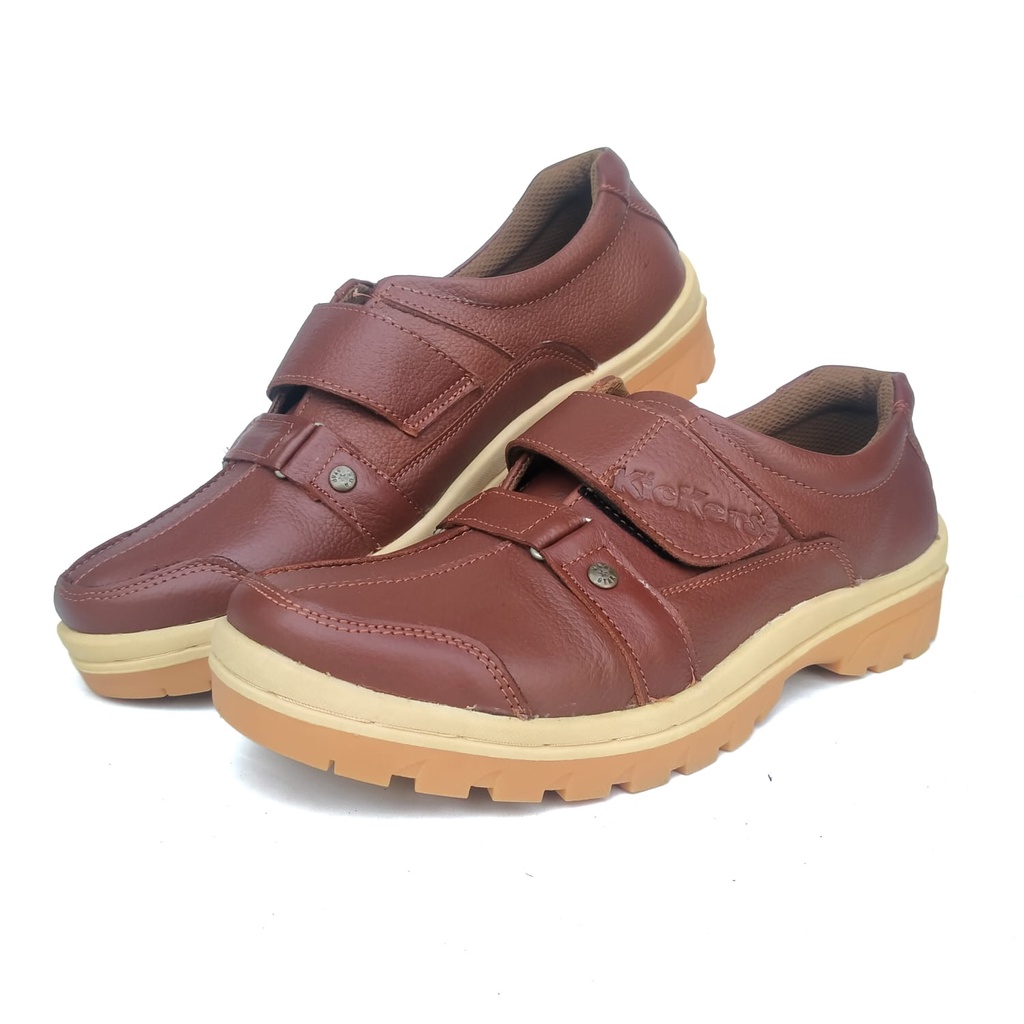 Kickers Sepatu Casual Kasual Pria Bahan Kulit Asli Harga Murah Model Langka Elegan Kode F.25