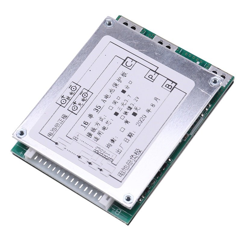 Board Pcb Bms 16s 60v 35a Li-Ion Lithium 18650 Dengan Inverter Energi