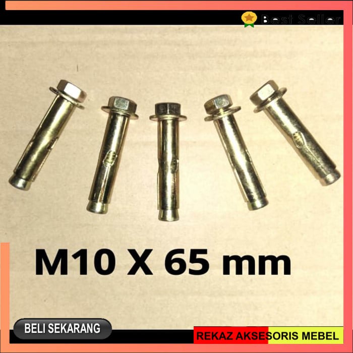 DYNABOLT 10x65 mm / DINABOLT 10 x 6-5 cm / DINABOL / BAUT TANAM TEMBOK