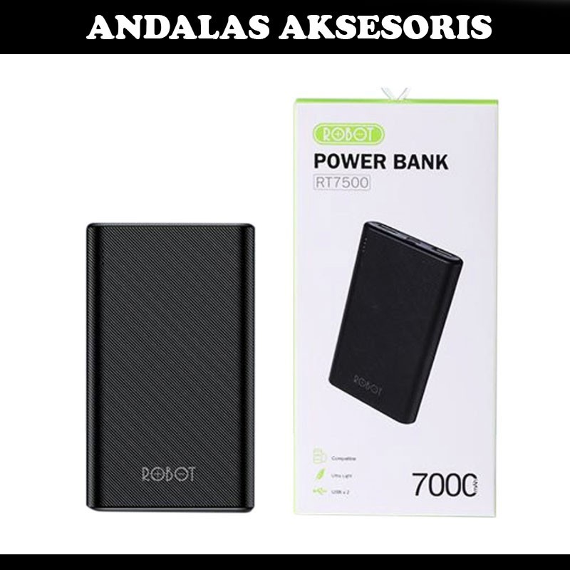 Power Bank Original ROBOT 7000 Mah RT7500l