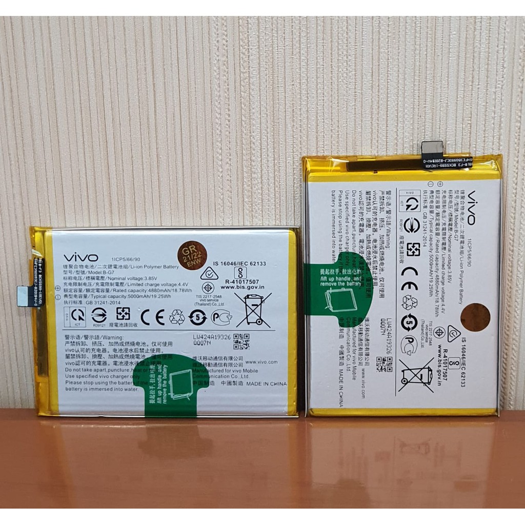 Baterai Battery Batre Original VIVO B-G7 BG7 For Hp VIVO Y12 , Y15 , Y17 2019 , V15 , Z1 Pro 4G LTE