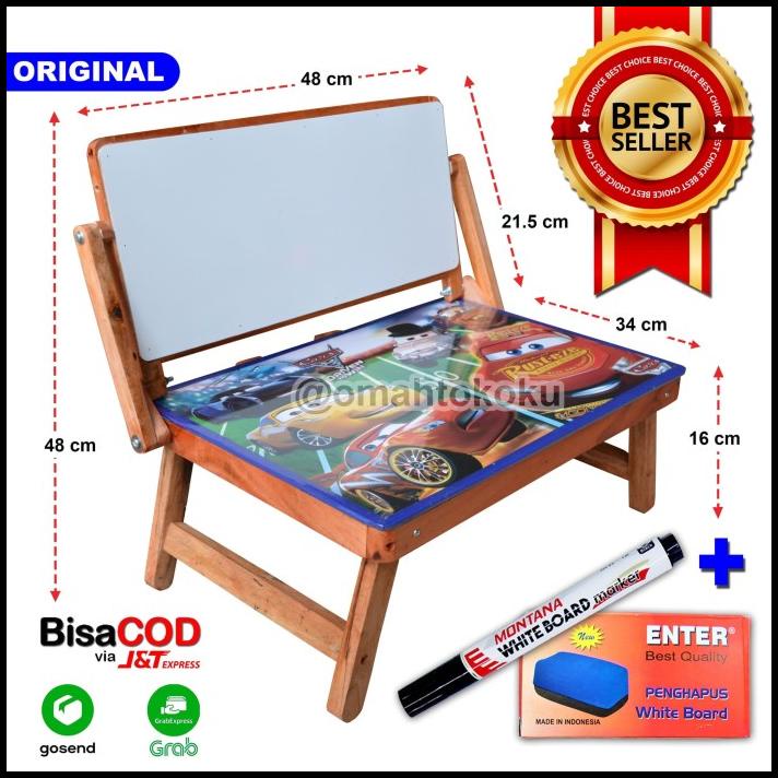 

Vanila | [Lengkap] Meja Belajar Anak Lipat Karakter Whiteboard + Spidol Hapusan