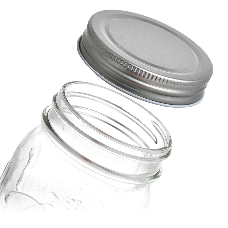 [Glass Mason Jar Storage Bottle, Seed Germination Bottle] [304 Stainless Steel Airtight Glass Bottle] [Food Storage Airtight Jar Kimchi Pickled Bottle] [Kitchen Food Preservation Container]