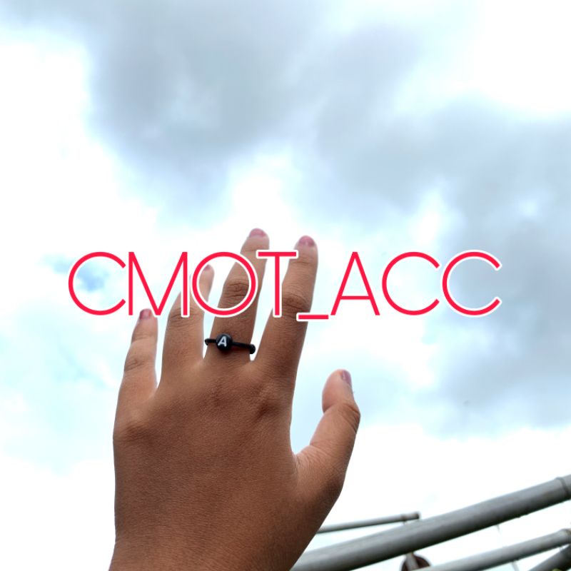 CINCIN INISIAL HURUF (A_Z) TALI SATIN 1MM