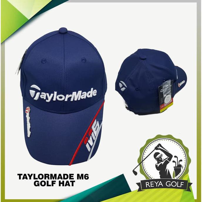 Taylormade M6 Golf Hat Cap Topi Golf Premium - Hitam