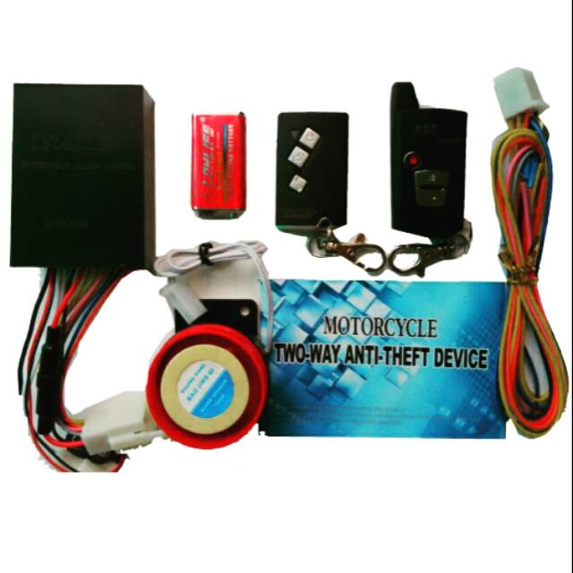 Alarm motor mp2 way+panduan pemasanggan plus relay