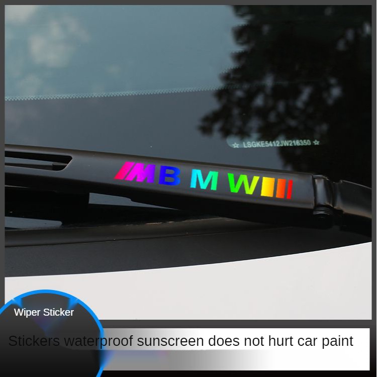 Stiker penghapus For Mini Cooper S Wipers Sticker Suitable for F30/F20/F10/E34/E46/E60/E90/E36/X1/X3/X5/G20/G30