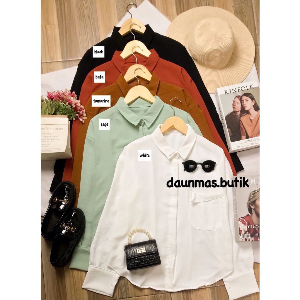 1KG MUAT 5PCS | SICA OVERSIZE SHIRT TOP AIRFLOW CRINKLE HITS OOTD SELEBGRAM FASHION GROSIR WANITA