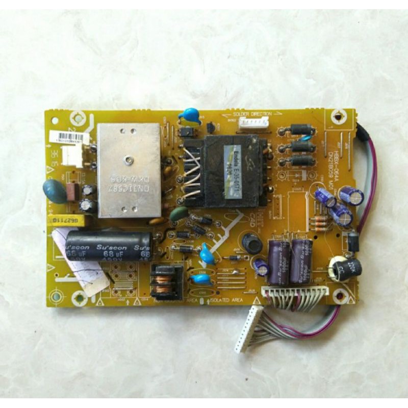 PSU POWER SUPPLY REGULATOR MESIN TV LED POLYTRON PLD 24T800