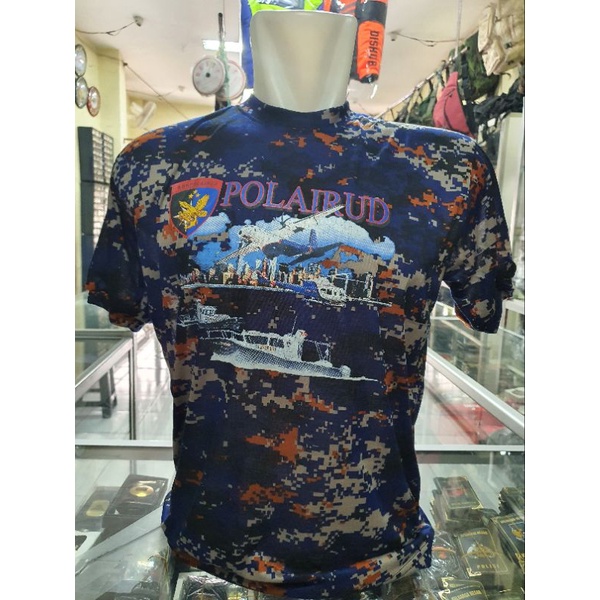 kaos loreng POLAIRUD | kaos oblong loreng POL AIR  | kaos dalam loreng POLAIRUD  | kaos LORENG pol A