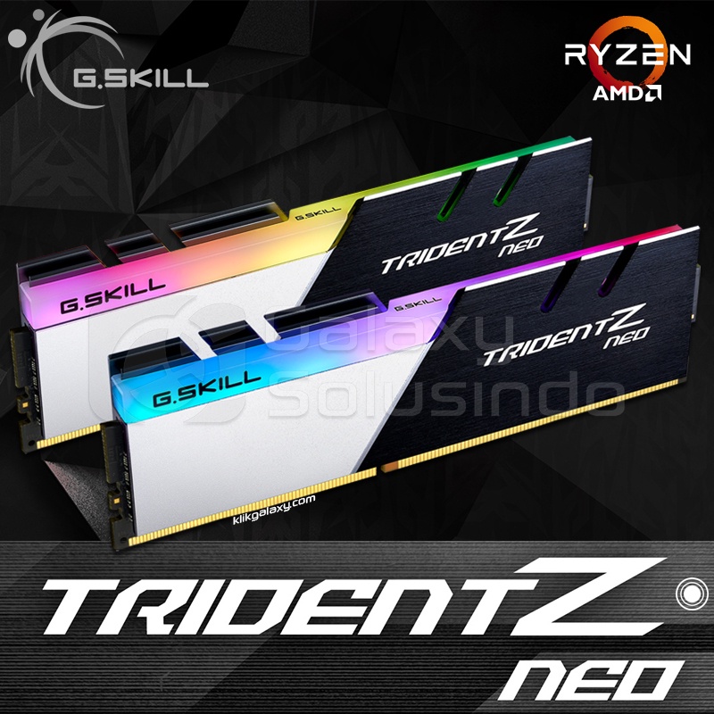 Memory RAM G.Skill Trident Z NEO RGB 16GB (2x8) PC25600 3200Mhz - Dual Kit - AMD