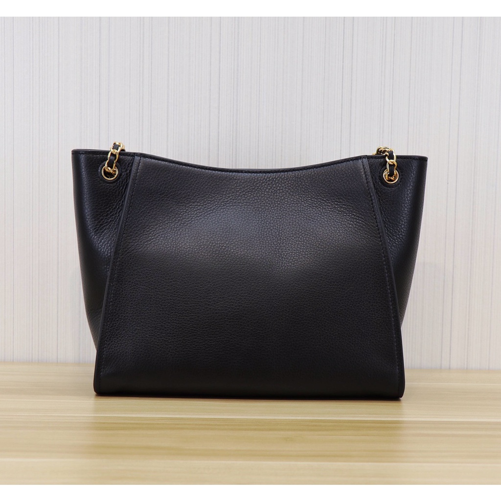 [Instant/Same Day]73503 Original TB  Ori  hollow logo  First layer cowhine material ladies shoulder bag Tote bag handbag   ttb