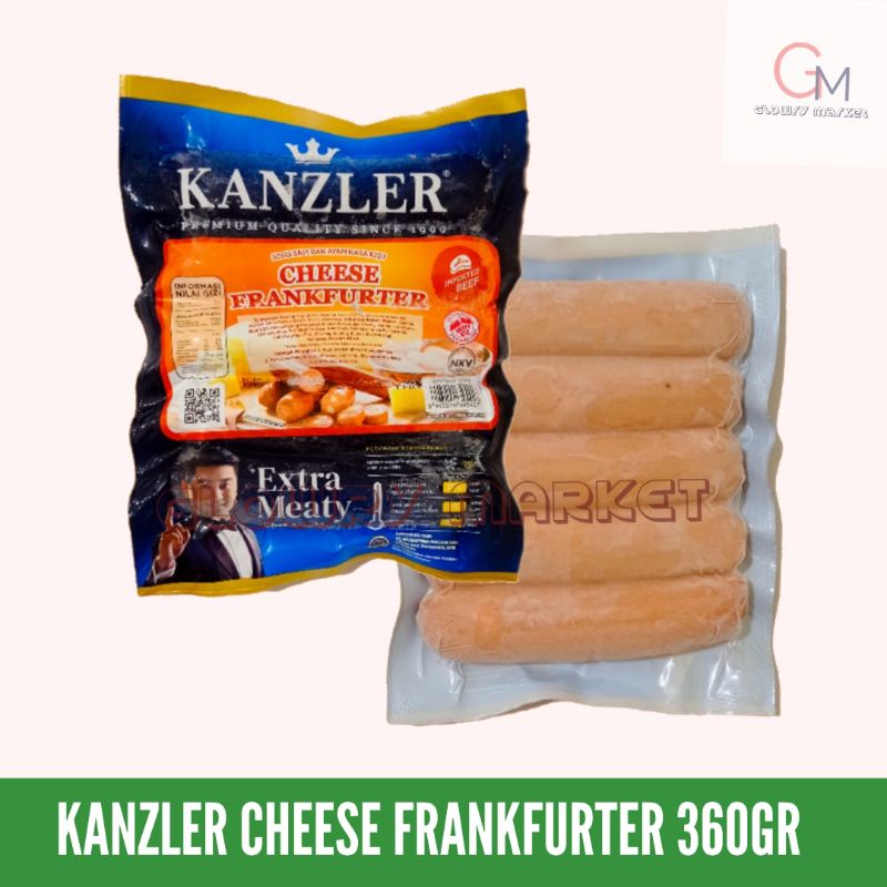 

KANZLER CHEESE FRANKFURTER 360GR SOSIS AYAM KEJU SOSIS KEJU SOSIS KENZLER