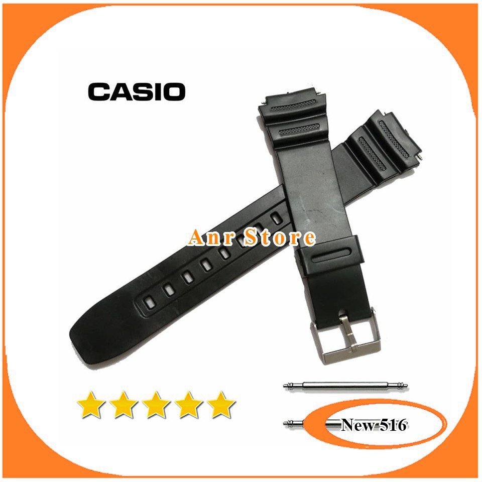 Strap Tali Jam Casio AE-1200 AE-1300 AE1200 AE1300 Bonus Pen Hitam