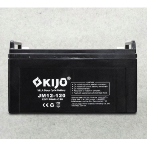 KIJO BATTERY / BATERAI / AKI / ACCU 12AH 12V - 12V 120AH