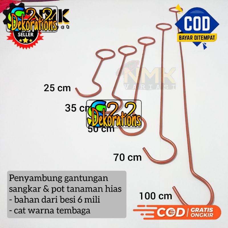 gantungan pot bunga tanaman hias dan gantungan sangkar burung