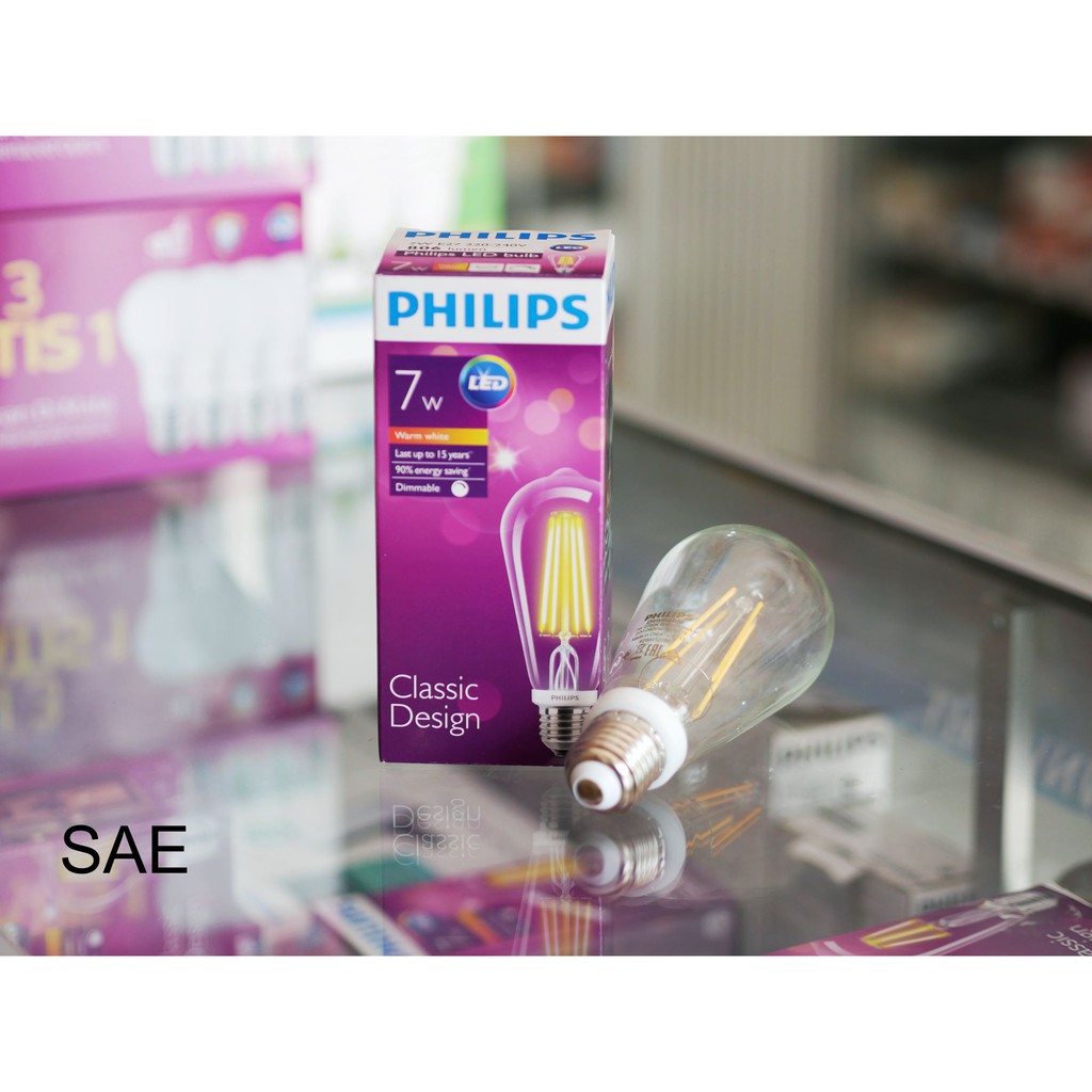 lampu led classic philips 7 watt model panjang