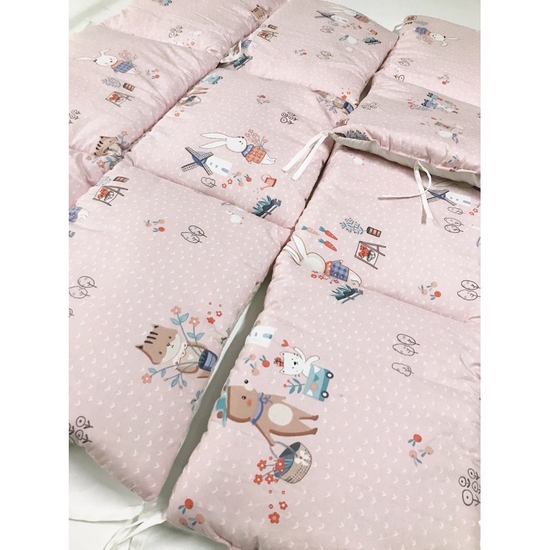 Pixieperie Bumper box bayi murah/bumper bayi katun jepang/bumper bayi set