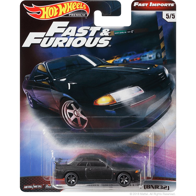 Diecast Hot Wheels NISSAN SKYLINE GT-R BNR 32 GTR32 GT R32 FNF A Fast Imports Fast and Furious HW
