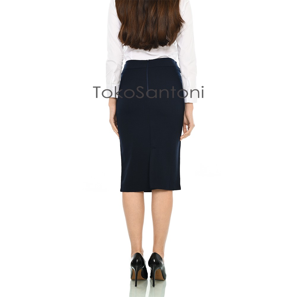 Rok Span Sebetis Rok Pendek Premium Wanita Rok 7 8 Wanita Rok 7/8 Kantor