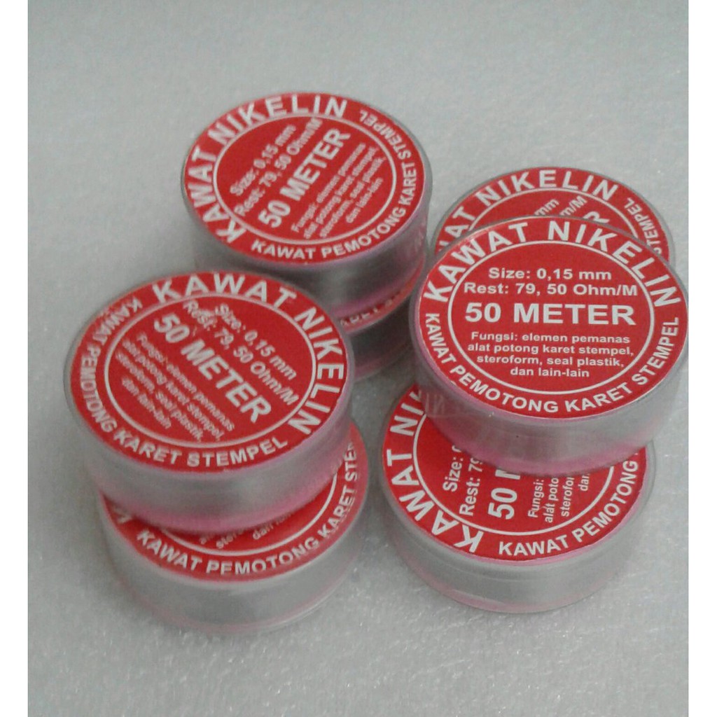 

Dijual KAWAT NIKELIN ( 0,15 mm )/KAWAT PEMOTONG KARET STEMPEL Limited