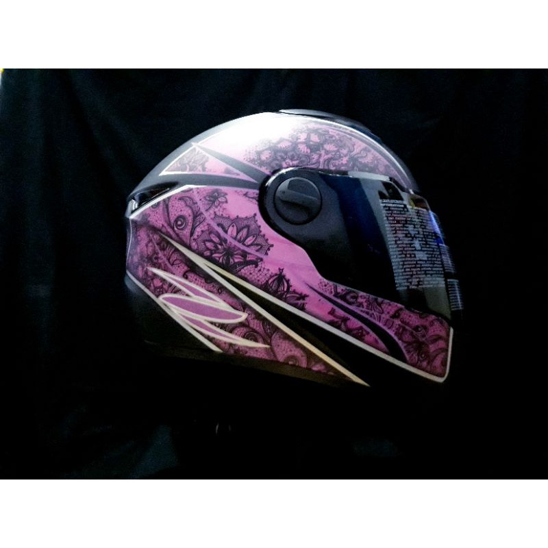 ZEUS HELM ZS 811 MOTIF | MATT BLACK PURPLE | ZEUS HELM ORIGINAL