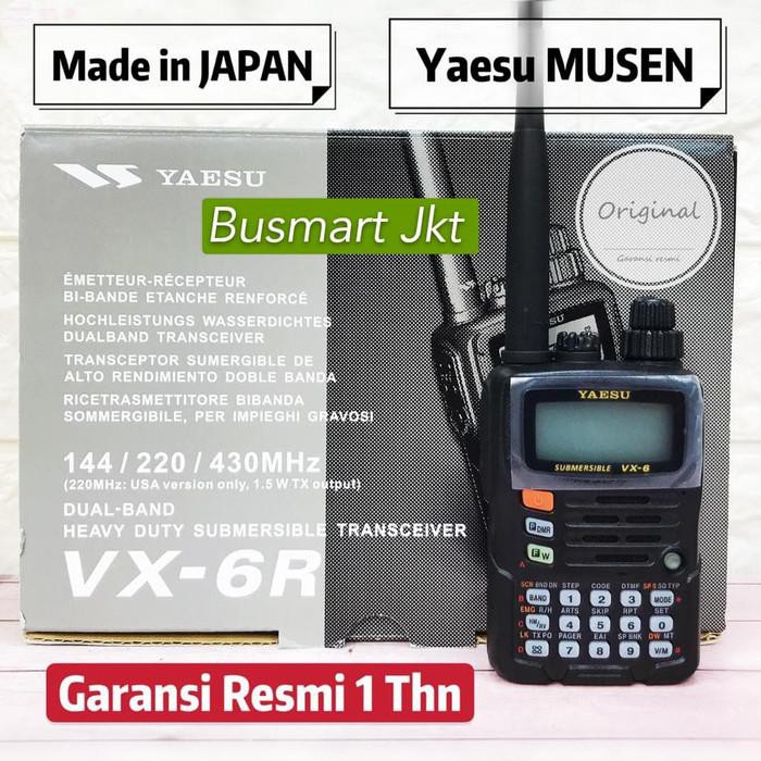 Walkie Talkie / Ht Yaesu Vx 6R / Yaesu Vx6R Original Garansi Resmi