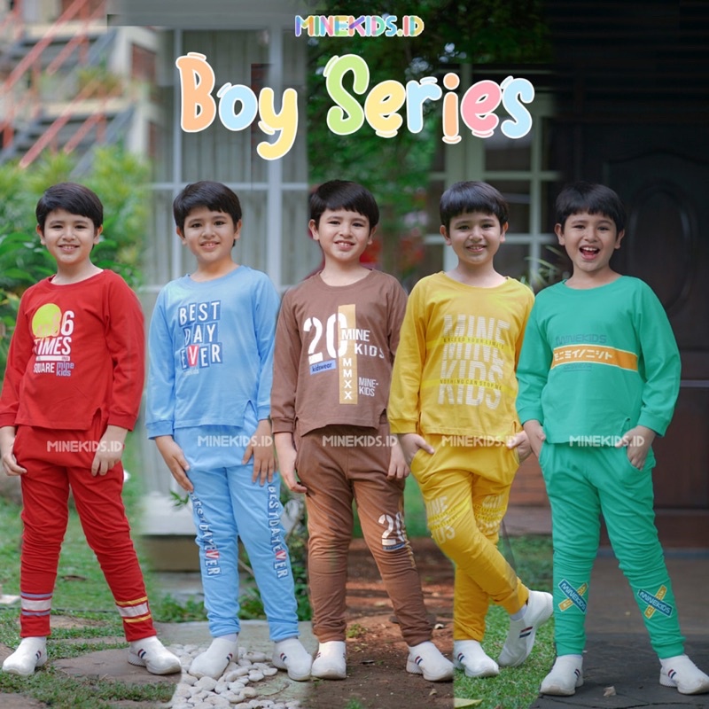 Setelan Anak Casual Iconic Minekids Set Casual