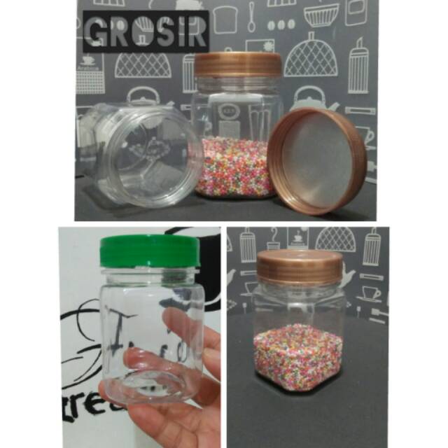 130 pcs - Toples Jar Plastik/Botol Pet 150 ml/Sambal/Bumbu/Selai/Madu