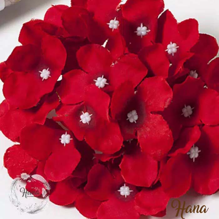 Bunga artificial hydrangea / bunga hidrangea artificial-MERAH TUA