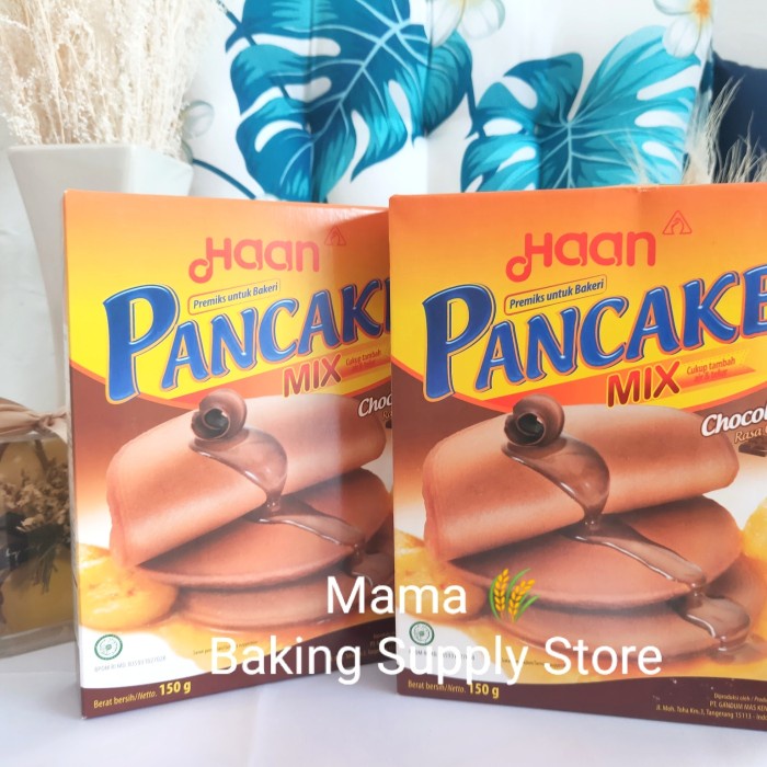 

D02D1 Haan Pancake Waffle Premix Mix Instant Chocolate Cokelat Coklat 180 Gr Da01D100