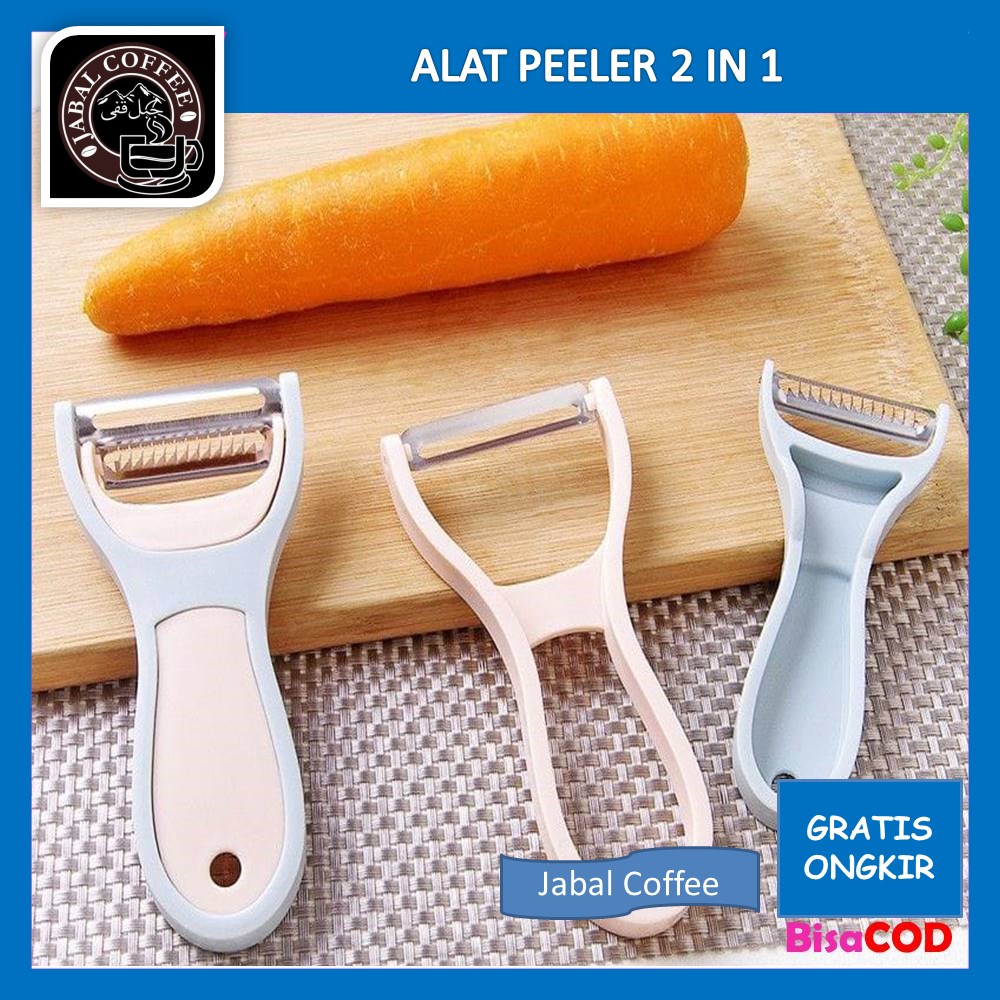 Alat Peeler 2in1 / Pengupas Buah Sayuran / Alat Pengupas Kulit Buah