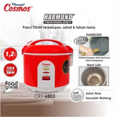 Cosmos Rice Cooker Magicom 1.2 Liter Anti Gores Harmond CRJ-6803