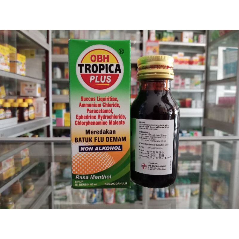 OBH TROPICA PLUS 60 ml Rasa Menthol | NON ALKOHOL