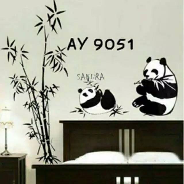 STIKER DINDING PANDA