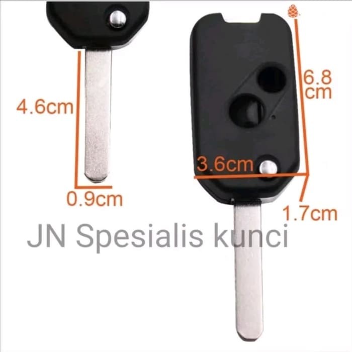 CASING KUNCI LIPAT (FILP KEY) HONDA JAZZ,BRIO, CRV,MOBILLIO,CITY,FREED