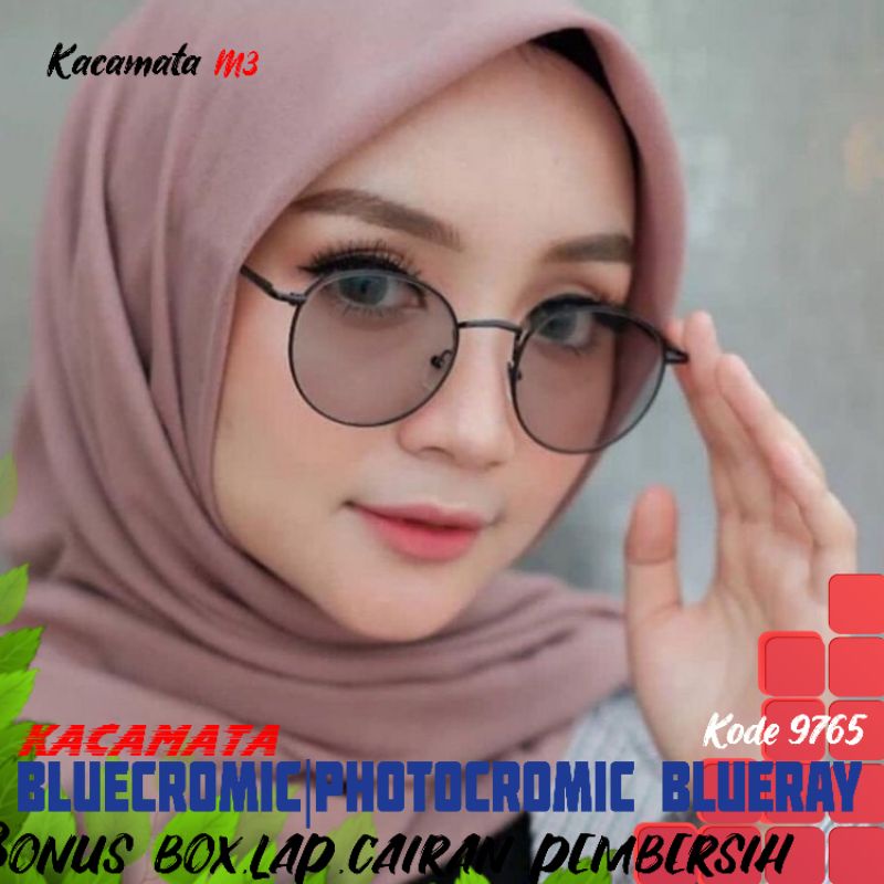 kacamata lensa bluecromic atau photocromic blueray bisa normal minus plus cilinder tergantung permintaan sampai minus 5 cyl 2 harga sama tulis saja pesanan kaka di catatan saat order free box lap cairan pembersih kode 9765 size 46-22-142