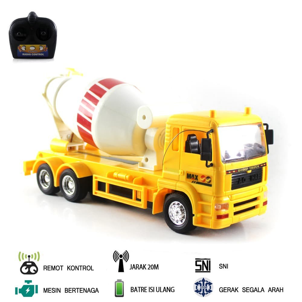 Mainan Mobil Remot Kontrol Truk Semen Molen Mixer