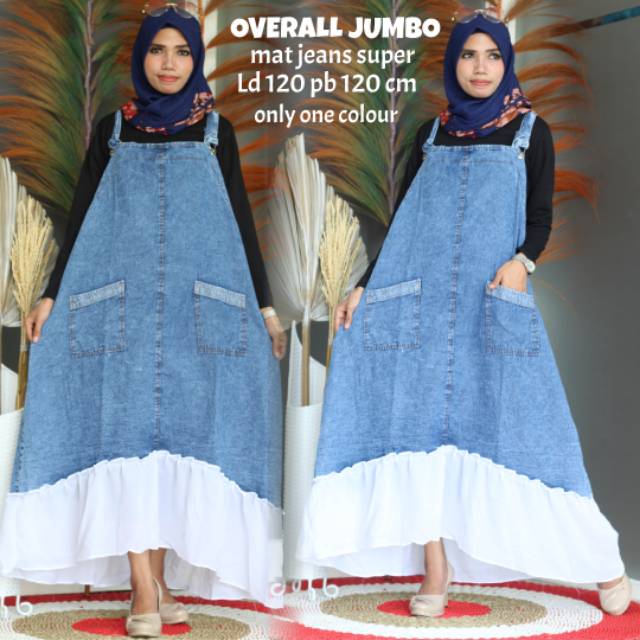 OVERLL JUMBO KANTONG KET DIGAMBAR