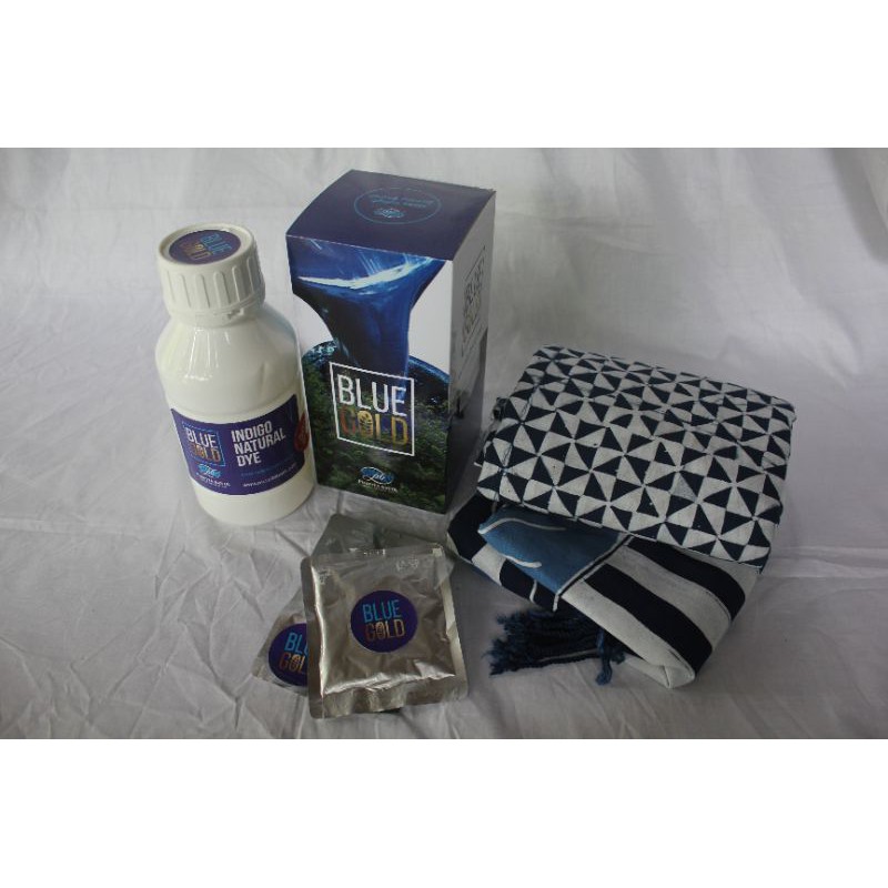 Pewarna indigofera Blue Gold kit 500gram