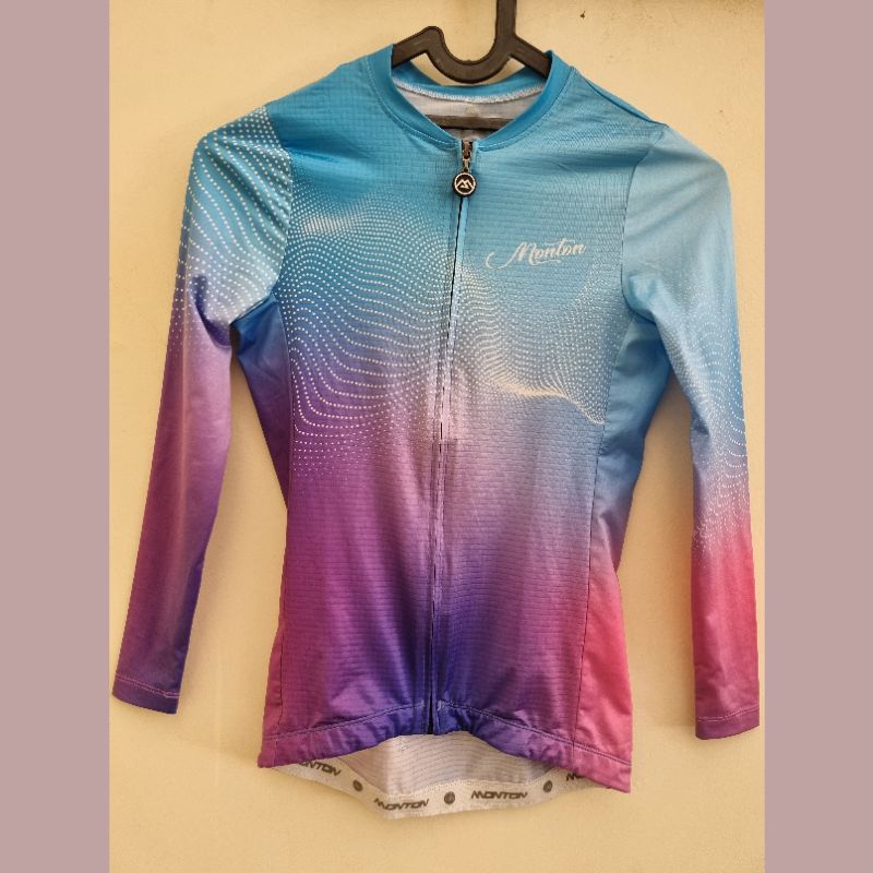 bekas preloved jersey women wanita roadbike Monton ori long sleeves lengan panjang size s like new