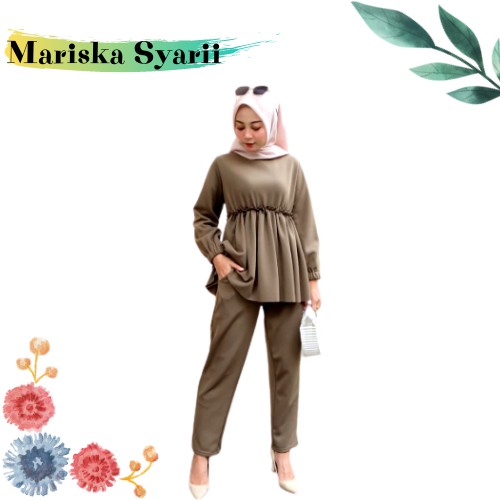 SETELAN BAJU CELANA WANITA MUSLIM / SETELAN WANITA MUSLIM / STELAN KERJA