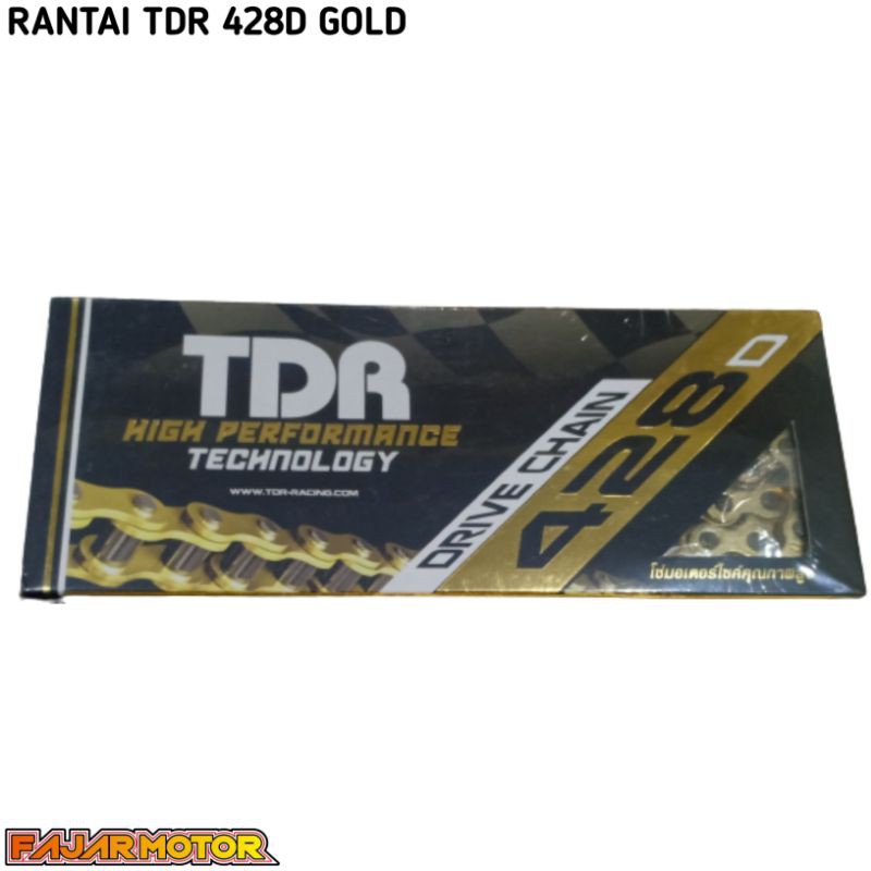 RANTAI GOLD TDR 428D 130 GL CB MEGAPRO TIGER VIXION SATRIAFU