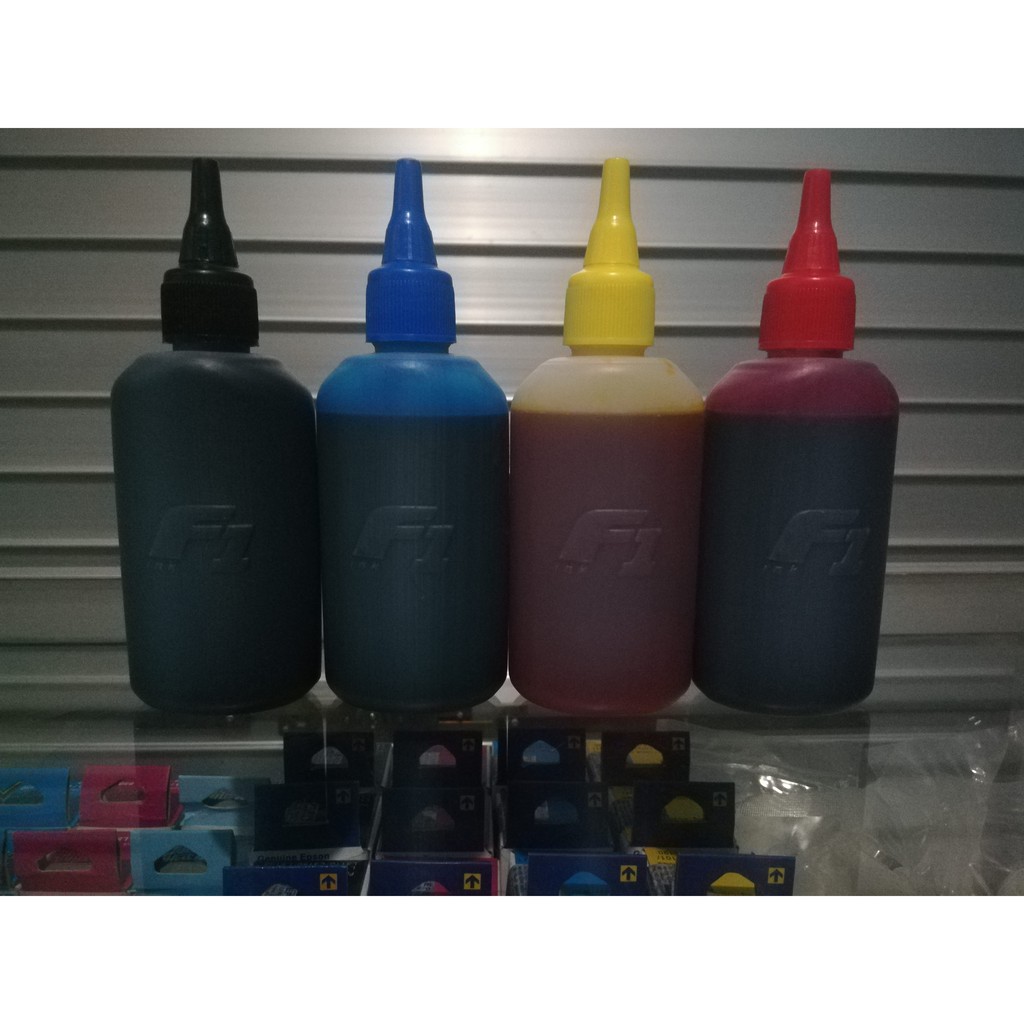 Tinta Refill Dye Base F1 Yellow Kuning 100ml Printer Epson L100 L110 L120 L200 L210 L220 L300 L310