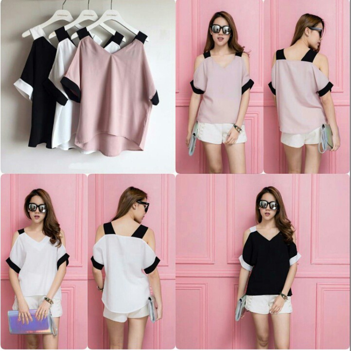 Q- SUZUKY BLOUSE/ BLOUSE LENGAN PENDEK WANITA/ TERBARU