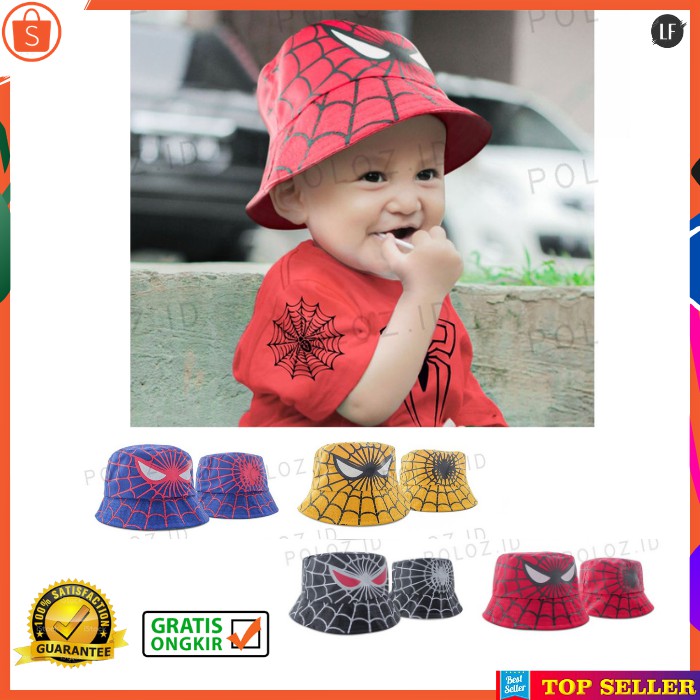 TOPI ANAK LAKI LAKI KEKINIAN KARAKTER SUPERHERO SPIDERMAN UMUR 2-8 TAHUN KID KOREA CAP IMPORT  A4