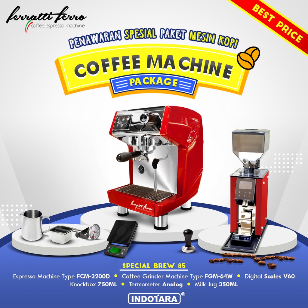 Paket mesin kopi Espresso Special Brew 84 - 85 - 86