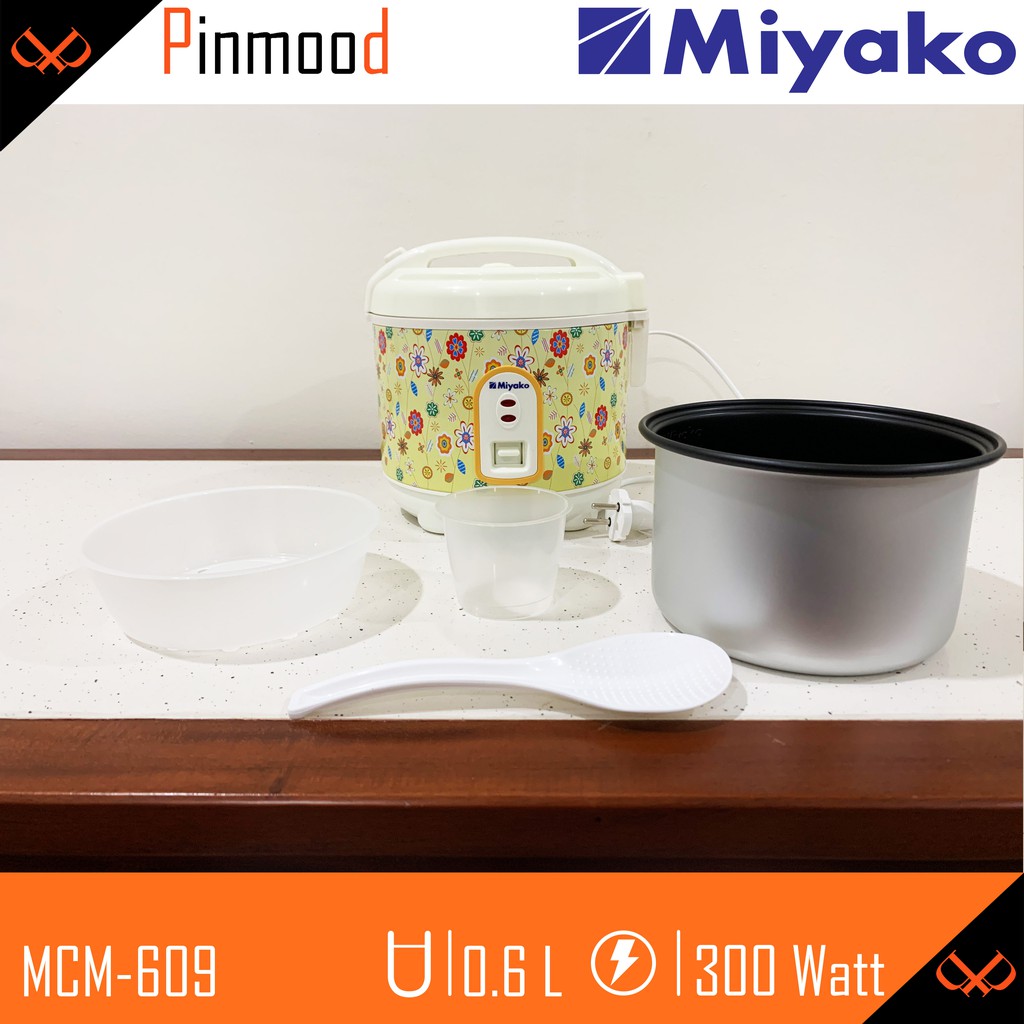 MIYAKO MAGIC COM // RICE COOKER MCM-609 [ 0.6 LITER ] MINI KECIL PENANAK NASI