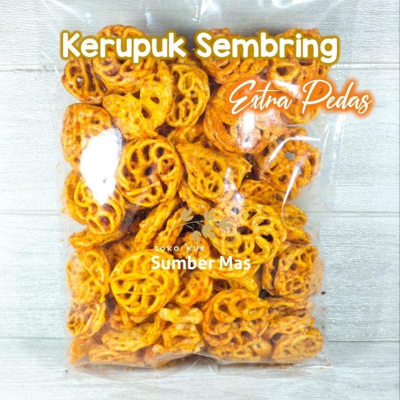 KERUPUK / KRUPUK SEBLAK RASA PEDAS  1 KG / SEBLAK KRITING / SEBRING / TERLARIS / KILOAN