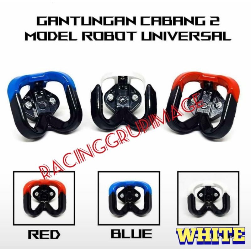 GANTUNGAN 2 CABANG CNC IMPORT / GANTUNGAN MODEL KUPU-KUPU UNIVERSAL MIO - BEAT - VARIO - SCOOPY - DLL